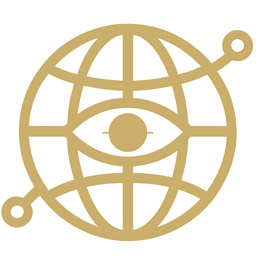 Logo informative.be représentant un œil dans un globe