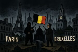Entre 2015 et 2016, Paris et Bruxelles sont frappées par une même cellule terroriste dirigée depuis la Belgique.