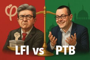 Jean-Luc Mélenchon et Raoul Hedebouw