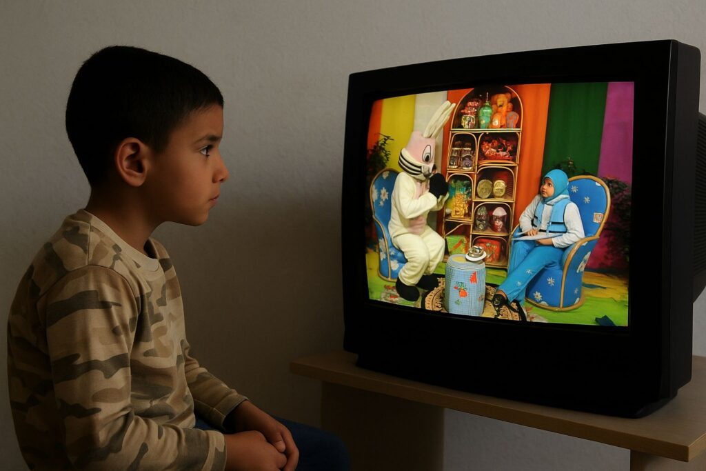 Le Hamas a utilisé des dessins animés sur Al-Aqsa TV pour endoctriner les enfants.
